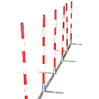 Handler's Choice Training Weave Poles with Metal Base - Set of 12